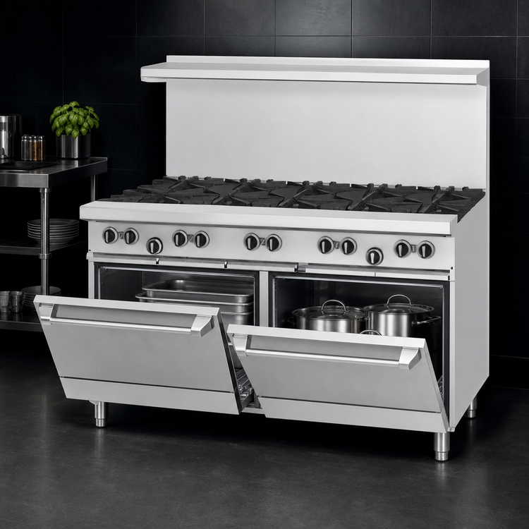 Product image #4 for Garland US Range U Series 60-Inch Commercial Gas Range with 10 Open Burners and 2 Storage Bases