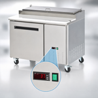 Thumbnail image #4 for Arctic Air APP48R 47.5-Inch One-Section Refrigerated Pizza Prep Table, 12 Cu. Ft., Stainless Steel, 1 Door