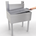 Thumbnail image #4 for Glastender 24-Inch Stainless Steel Underbar Beer Drainer with Front Drain Pan and Tubing Chase