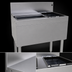 Thumbnail image #4 for Glastender 30-Inch Underbar Combo Ice Bin/Cocktail Unit with Right Bottle Well
