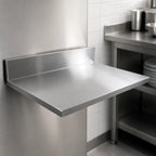 Thumbnail image #4 for John Boos KCT-BS1225 Stainless Steel Countertop with 6-Inch Boxed Backsplash, 12 x 25 x 1-1/2 Inch
