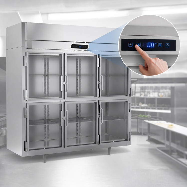 Product image #5 for UltraSpec™ FS-3D-S1-EW-HG-HC Three-Section Reach-In Glass Door Freezer