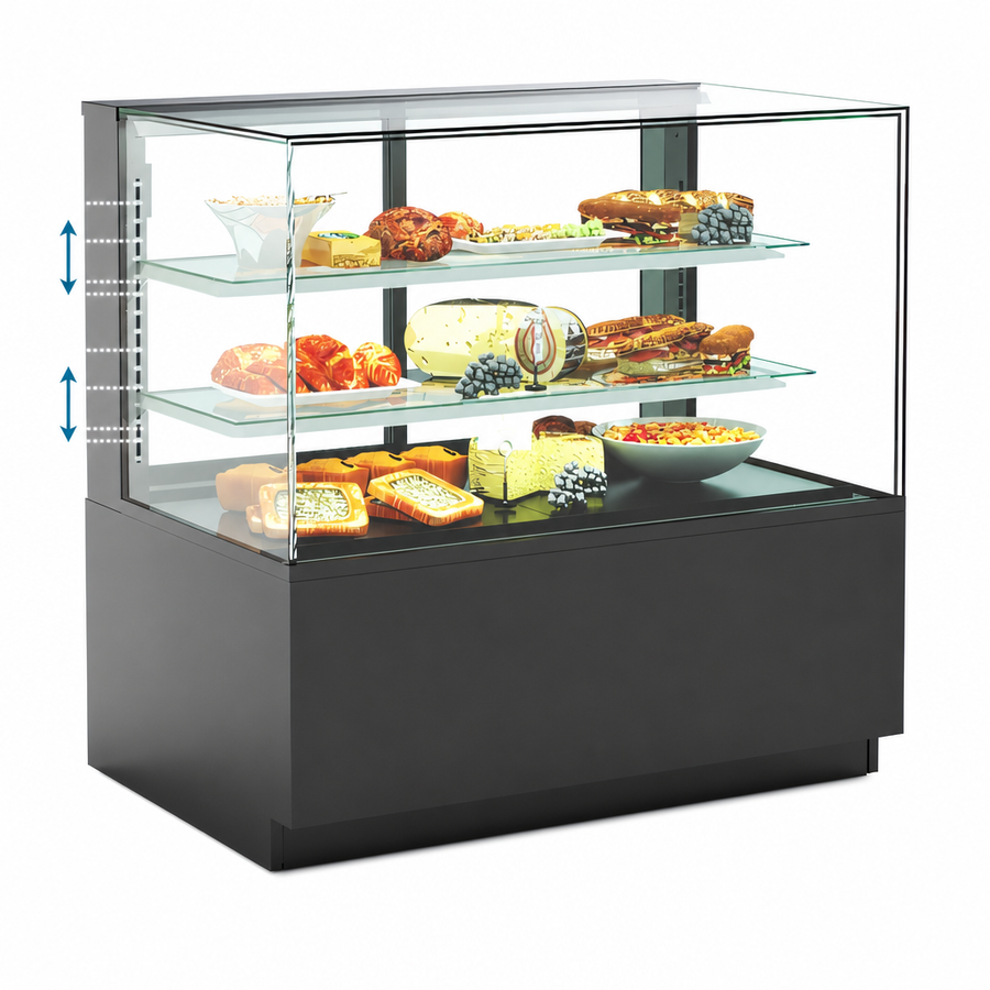 Adjustable Clear Glass Shelves