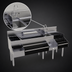 Thumbnail image #4 for Glastender 66-Inch All-In-One Underbar Ice Bin/Cocktail Station with 36-Inch Combo Ice Bin, 10-Circuit Cold Plate, Sink, Blender Shelf and Double Speed Rail
