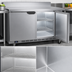 Thumbnail image #4 for Beverage-Air 48-Inch 2-Section Worktop Freezer with Solid Doors, Foamed-In-Place Backsplash, and 11.04 Cu. Ft. Capacity