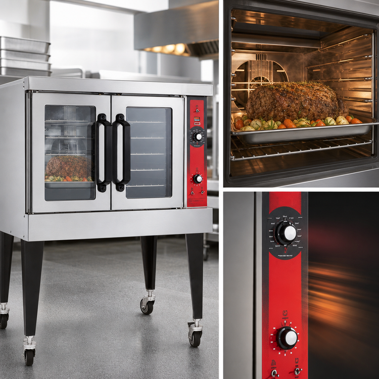 Product image #4 for Vulcan VC4EC Single Deck Standard Depth Electric Convection Oven with Computer Controls