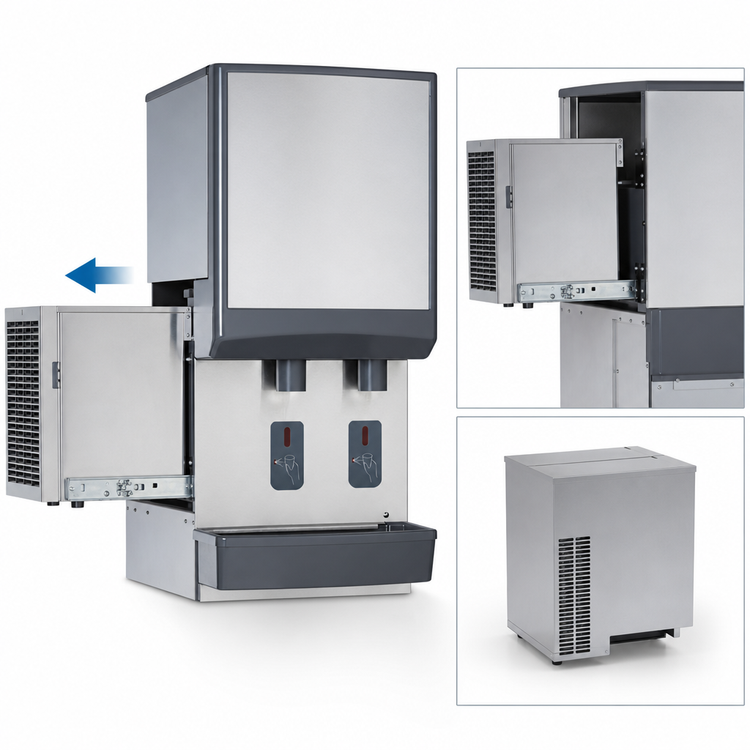 Product image #4 for Follett Symphony Plus 25HI414A-S0-DP Wall Mount Ice and Water Dispenser with Drain Pan
