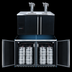 Thumbnail image #4 for Pro-Line E-Series Dual Temperature Wine Cooler Dispenser, 2-Section, 59-1/2 Inch Wide, Self-Contained, 8 1/6 Barrel Capacity