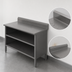 Thumbnail image #4 for John Boos Open Front Cabinet Base Work Table with 16-Gauge Stainless Steel Top and 5-Inch Backsplash, 72 x 30 Inches