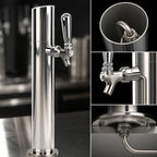 Thumbnail image #4 for Micro Matic USA Skyline SKY-1PSSKR 1-Faucet Countertop Glycol-Cooled Polished Stainless Steel Draft Beer Tower