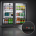 Thumbnail image #4 for KoolMore 35.4-Inch Wide Two-Section Back Bar Refrigerator, 7.4 Cu. Ft., Black, Sliding Glass Doors