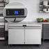 Thumbnail image #3 for Atosa Two-Section Undercounter Reach-In Refrigerator, 48 1/4-Inch Wide, Solid Doors, Stainless Steel