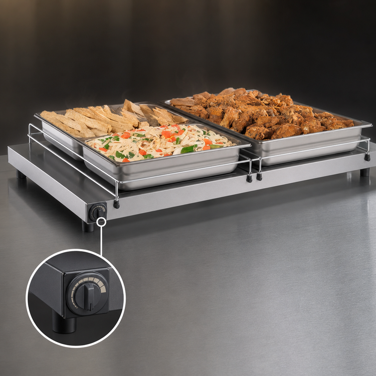 Product image #4 for Hatco Glo-Ray 30-Inch Free-Standing Heated Shelf, 6-Inch Deep