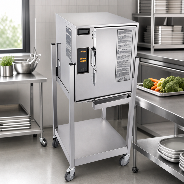 Product image #4 for AccuTemp Evolution Single-Compartment Connectionless Boilerless Electric Convection Steamer, 6-Pan, With Stand