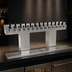 Thumbnail image #4 for Glastender Double Column Bridge Draft Dispensing Tower, 14 Faucets, Countertop, Air-Cooled, Mirror Finish