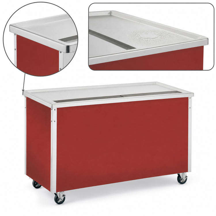 Product image #4 for Vollrath 4-Series Signature Server Stainless Steel Beverage Serving Counter, 46 x 28 x 30 In, Enclosed Base