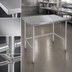 Thumbnail image #4 for John Boos Stallion 108 Inch x 24 Inch Stainless Steel Work Table with Stallion Safety Edge