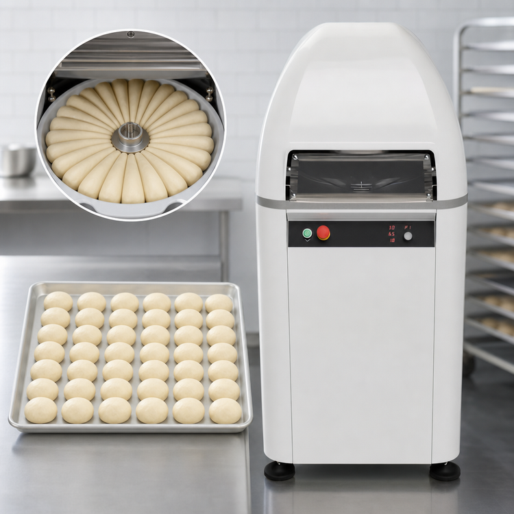 Product image #4 for Univex Automatic Hydraulic Bun Divider/Rounder, 30-Piece, 5,400 Pieces/Hour
