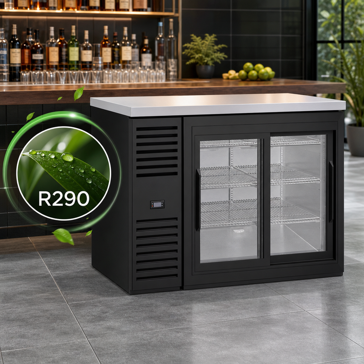 Product image #4 for True Premier Bar 52-Inch Two-Section Single-Zone Back Bar Cooler with Sliding Glass Doors