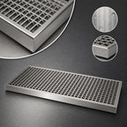 Thumbnail image #4 for Micro Matic USA DP-820D-20 Surface-Mount Stainless Steel Drip Tray Trough, Perforated Screen, 20 x 8 Inches, 5/8-Inch O.D. Drain