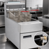 Thumbnail image #4 for 35 lb Countertop Natural Gas Tube-Type Deep Fryer with Stainless Steel Cold Zone Fry Pot