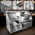 Thumbnail image #4 for Stainless Steel Portable Glassware Bar with 12-Inch Ice Bin and 36-Inch Beverage Compartment