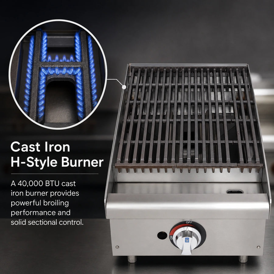 Cast Iron H-Style Burner