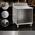 Thumbnail image #4 for Eagle 2200 Series 12-Inch Open Top Underbar Glass Rack Storage Unit with Open Cabinet Base