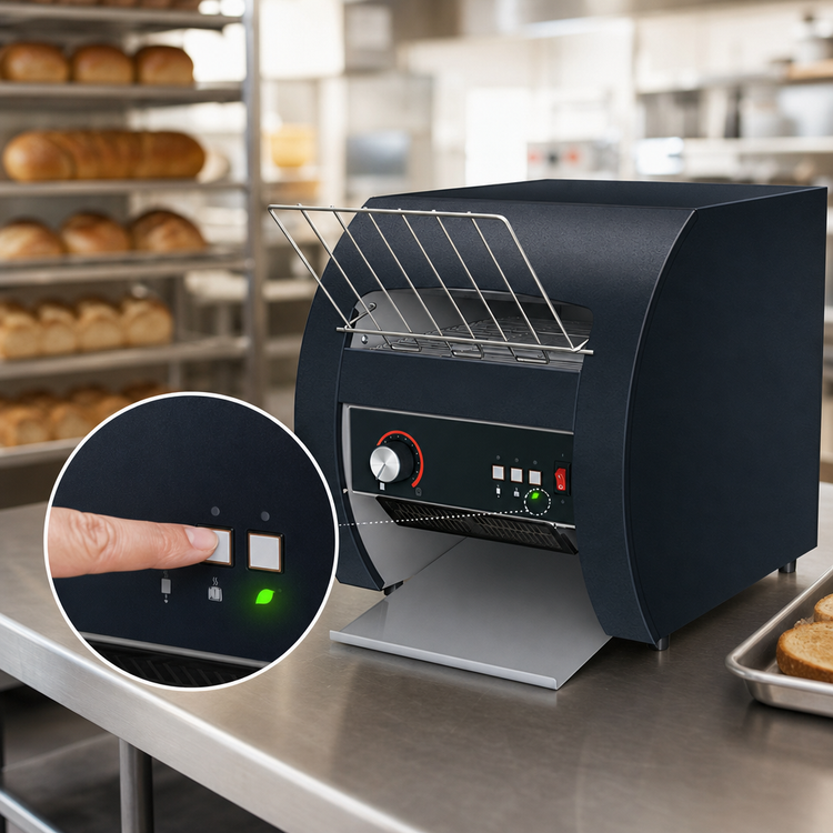 Product image #4 for Hatco Toast-Qwik Electric Countertop Conveyor Toaster, 120V, Horizontal Conveyor, 2-Inch Opening