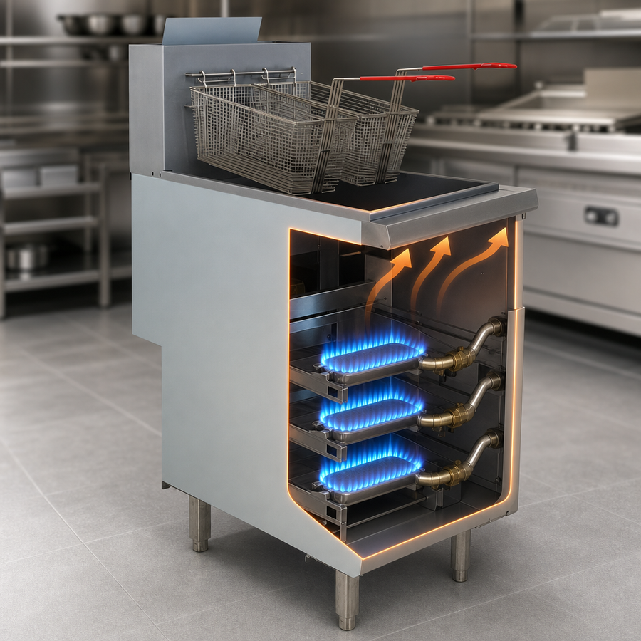 Three-Burner Heating