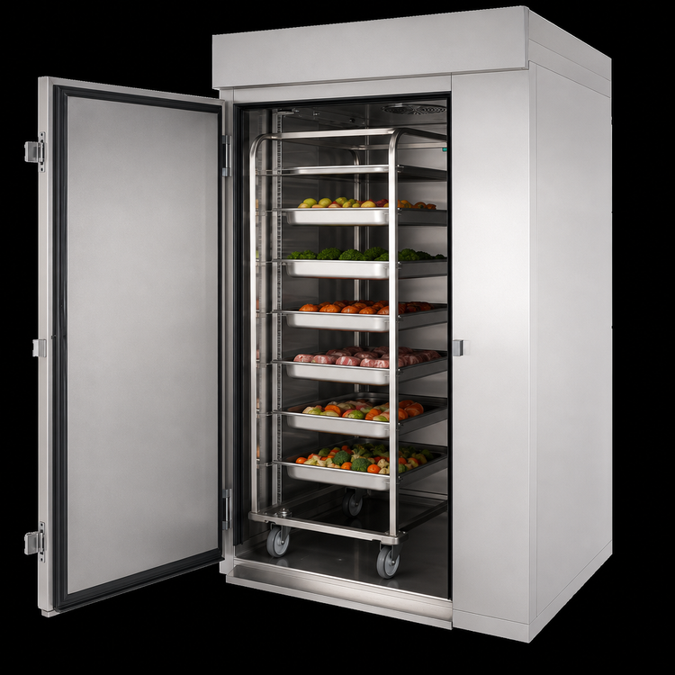 Product image #4 for HURRiCHiLL Modular Roll-In Blast Chiller/Shock Freezer, Remote Refrigeration, 1 Mobile Rack
