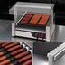 Thumbnail image #4 for APW Wyott X*PERT HotRod HRS-31S Slanted Surface 10-Roller Hot Dog Grill