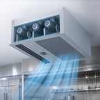 Thumbnail image #4 for Berner Architectural ARE16-3096E-3 Recessed Ceiling-Mount Electric Heated Air Curtain, 96 in., 3 Motors, 14 kW, 3-Phase