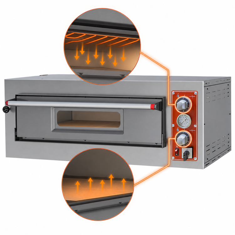 Product image #4 for Trento Entry Max Series 39-Inch Single-Chamber Electric Deck Pizza Oven