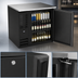 Thumbnail image #4 for Beverage-Air BB36HC-B One-Section Back Bar Refrigerator, 36 Inch Wide, Solid Door, Black