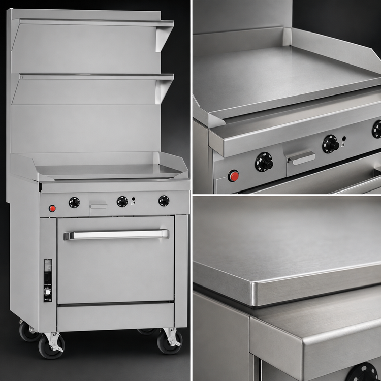 Product image #4 for Southbend Platinum 36-Inch Heavy Duty Gas Sectional Range with Full-Width Thermostatic Griddle and Standard Oven