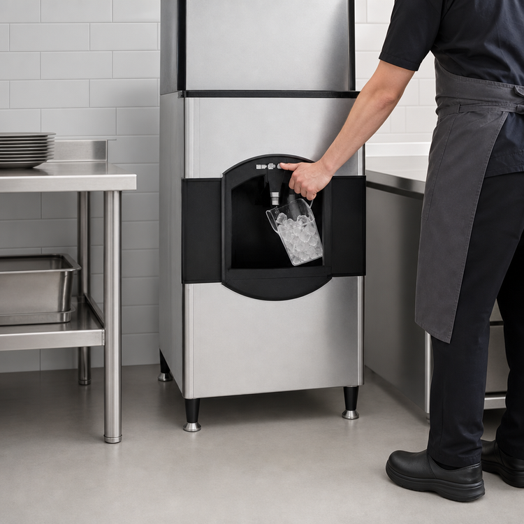Product image #4 for Ice-O-Matic CD40030 ICE Series Floor Model Cube Ice Dispenser, 30-Inch Wide, 180 lb Storage