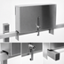 Thumbnail image #4 for CHOICE 43-Inch Single Speed Rail Locking Cover, Stainless Steel