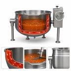 Thumbnail image #4 for Crown DLT-40F 40 Gallon Direct Steam Full Jacketed Tilting Kettle