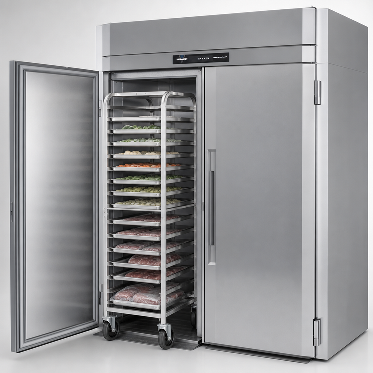 Product image #4 for Victory UltraSpec Roll-In Two-Section Self-Contained Freezer, 70.84 Cu. Ft., Standard Depth