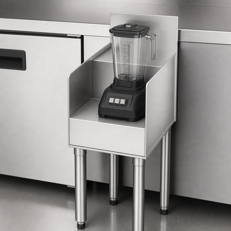Product image #4 for Eagle Group 1800 Series Underbar Single Step-Down Blender Station Add-On Unit, 12 Inch W x 19.5 Inch D