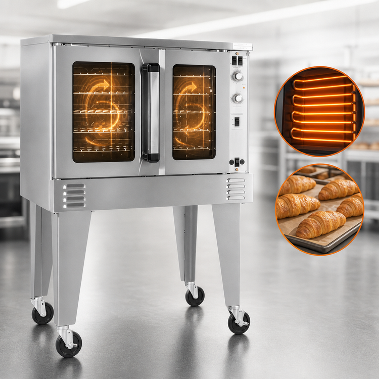 Product image #4 for Southbend Platinum Single Deck Bakery-Depth Electric Convection Oven, 11 kW, Ventless