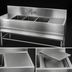 Thumbnail image #4 for Eagle Spec-Bar Three-Compartment Underbar Sink Unit with 30-Inch Right Drainboard and Faucet