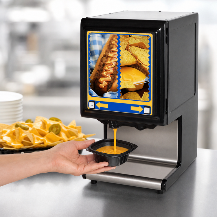 Product image #4 for Star Countertop Dual-Pouch Hot Nacho Cheese Dispenser with Portion Control