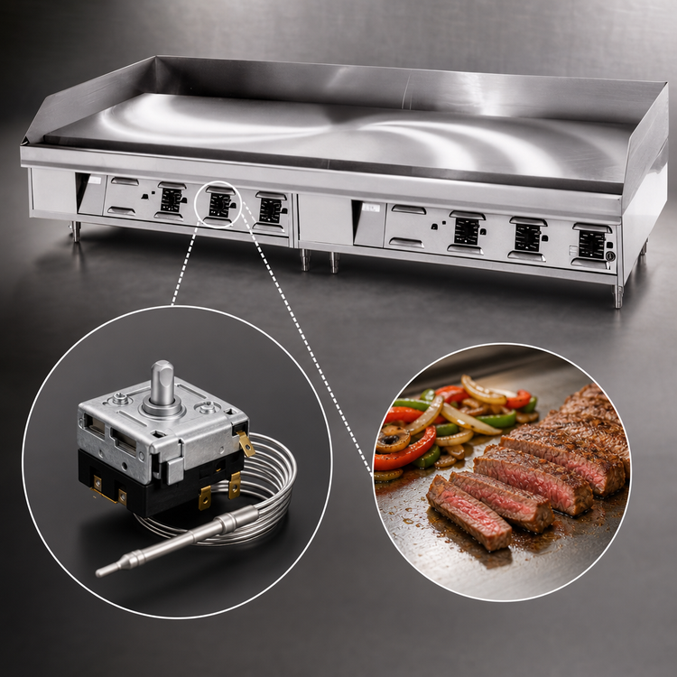 Product image #5 for Lang LG Series 72-Inch Countertop Gas Griddle with 23-Inch Deep Cooking Surface and 1-Inch Steel Plate