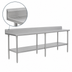 Thumbnail image #4 for John Boos Stallion 84-Inch x 24-Inch Stainless Steel Work Table with 5-Inch Backsplash and Undershelf
