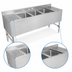 Thumbnail image #4 for John Boos 72-Inch 3-Compartment Underbar Sink Unit with Dual 18-Inch Drainboards