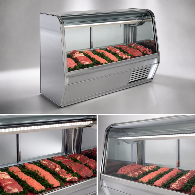 Product image #4 for Howard-McCray 32E Series 50-Inch Endless Design Remote Red Meat Service Case with LED Lighting