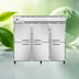 Thumbnail image #4 for Continental Refrigerator 3FESNHD Three-Section Extra-Wide Shallow Depth Reach-In Freezer with Half-Height Solid Doors