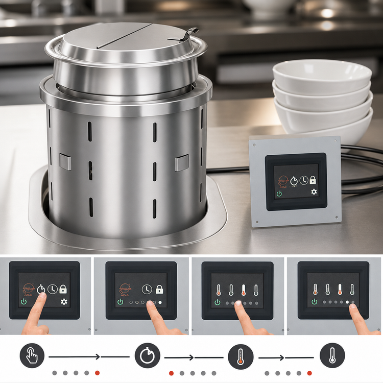 Product image #4 for Hatco SWB-7QT Built-In Dry Soup Well, 7 Quart, 120V